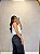 Calça Wide Leg Jeans Preto Estonado - Imagem 2
