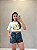 Short Jeans Vintage c/ Recortes - Imagem 3