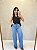 Calca Jeans Wide Leg Claro - Imagem 3