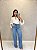 Calca Jeans Wide Leg Claro - Imagem 1