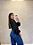 Calca Wide Leg Jeans Listrado - Imagem 3