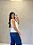 Calca Wide Leg Jeans Listrado - Imagem 4