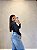 Calca Wide Leg Jeans Cos Transpassado - Imagem 2
