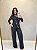 Calça Jeans Wide Leg Preto Estonado - Imagem 4