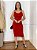 Vestido Canelado Vanessa Vermelho - Imagem 2