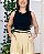 Cropped canelado Eva preto - Imagem 1
