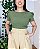Blusinha canelada Mia Verde - Imagem 1