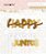Aplique Acrílico Happy - 3 unidades - Imagem 1