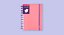 Caderno Inteligente Rose Rosê G+ Linhas Brancas - Imagem 1