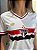 Camisa São Paulo I 25/26 Torcedor New Balance Feminina - Branco+Vermelho - Imagem 3