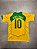 Camisa Brasil Amarela Total 90 - Ronaldinho 10 Retrô 2005 - Imagem 4