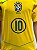 Camisa Brasil Amarela Total 90 - Ronaldinho 10 Retrô 2005 - Imagem 5
