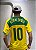 Camisa Brasil Amarela Total 90 - Ronaldinho 10 Retrô 2005 - Imagem 3