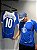 Camisa Brasil Azul Total 90 - Ronaldinho 10 Retrô 2005 - Imagem 4