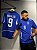 CAMISA SELEÇÃO BRASILEIRA RETRÔ 2002 RONALDO AZUL - Imagem 1