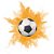 Bola Futebol para Chá Revelação 300g de Cor Explosão - Imagem 5