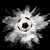 Bola Futebol para Chá Revelação Fake Pozinho cor Branco - Imagem 2