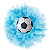 Bola Futebol para Chá Revelação (tema tradicional) Cor Azul 200g - Imagem 1