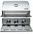 Churrasqueira a gás em inox embutir ou bancada 3 queimadores - Imagem 1