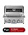Churrasqueira a gás em inox 3 queimadores visor e infrared - Imagem 1