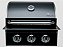 Churrasqueira a gás em black inox 304 embutir ou bancada 3 queimadores modelo T300 - Imagem 1