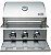 Churrasqueira a gás em inox 3 queimadores modelo Supreme - Imagem 3
