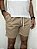 Shorts em Linho MR Hengler Marrom Claro - Imagem 1