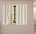 Cortina Blackout Pvc Com Tecido Voil Liso 2,60m x 1,80m - Imagem 1