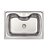Cuba de Sobrepor Tramontina Morgana em Aço Inox 69 x 49 cm com Lixeira de Embutir 5 L Tábua de Madeira Dosador de Sabão - Imagem 2
