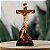 Jesus Crucificado e Maria aos Pés da Cruz 23 cm em Resina Importada - Imagem 6