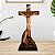 Jesus Crucificado e Maria aos Pés da Cruz 23 cm em Resina Importada - Imagem 3