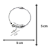 Pulseira com Berloque de Nossa Senhora Aparecida - 6 cm Aço Inox - Imagem 3
