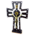 Crucifixo de mesa ou parede em MDF com imagem de Jesus e pedrarias decorativas – 28 cm - Imagem 1