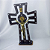 Crucifixo de mesa ou parede em MDF com imagem de Jesus e pedrarias decorativas – 28 cm - Imagem 3