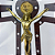 Crucifixo de mesa ou parede em MDF com imagem de Jesus e pedrarias decorativas – 28 cm - Imagem 4