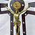 Crucifixo de mesa ou parede em MDF com imagem de Jesus e pedrarias decorativas – 28 cm - Imagem 3