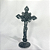 Crucifixo metal de mesa prata/bronze 17 cm - Imagem 5