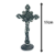 Crucifixo metal de mesa prata/bronze 17 cm - Imagem 2