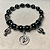 Pulseira de Miçanga Hematita com Pingente do Espírito Santo - Imagem 2