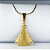 Colar de Aço Inox Dourado com Pingente de Nossa Senhora Aparecida com Detalhe Cravejado - Imagem 4