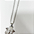 Colar Cruz Estilizada com Medalhas de Devoções em Aço Inox Prata – 32cm - Imagem 6