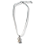 Colar em Aço Inox com Pingente de Nossa Srª. Aparecida Cravejado - 21cm - Imagem 1