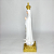 Imagem Nossa Senhora de Fátima em Resina com Base e Rosário Dourado - 21cm - Imagem 3