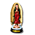 Imagem de Nossa Senhora de Guadalupe com Detalhe em Dourado (pequena) - 14 CM - Imagem 1