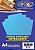 PAPEL GLITTER METALICO AZUL TURQUESA A4 250g/m² - 10 folhas - Imagem 1