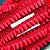 Fita Drapeada Gorgorão Nº 5 - 1m x 22mm - B19-VERMELHO - Imagem 1