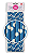 CANUDO DE PAPEL 6MMX200MM C/12-AZUL E BRANCO-BOLINHAS - Imagem 1