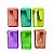 APONTADOR PLASTICO COLETOR RETANGULAR CORES PASTEL 4CM - 1 UND - Imagem 1