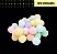 POMPOM POLIESTER 14mm - CORES PASTEIS - 100 und - Imagem 1