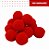 POMPOM POLIESTER 20mm - VERMELHO 145 - 100 und - Imagem 2
